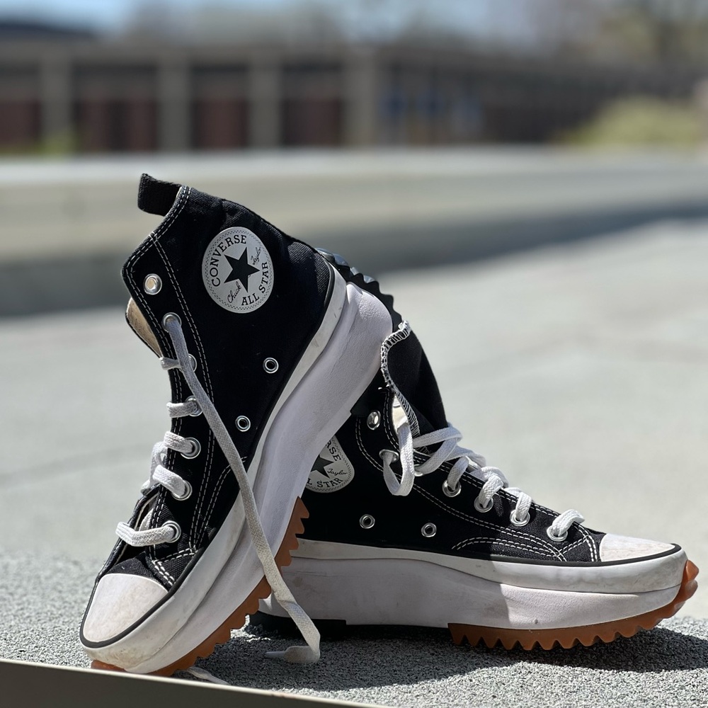 Converse Black and White High-Top Sneakers